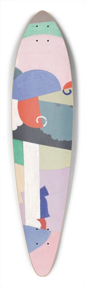 Georges Valmier - Composition (No.7888) 39.3 inch art pintail longboard deck
