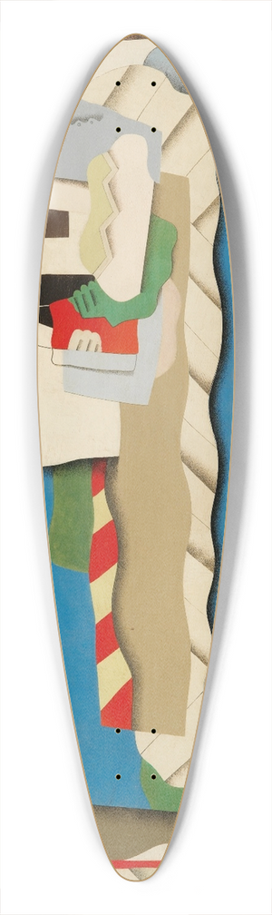 Georges Valmier - Fillette Allonge 39.3 inch art pintail longboard deck