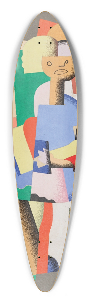 Georges Valmier - Jeune fille assise 39.3 inch art pintail longboard deck