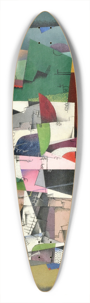 Georges Valmier - The piano 39.3 inch art pintail longboard deck