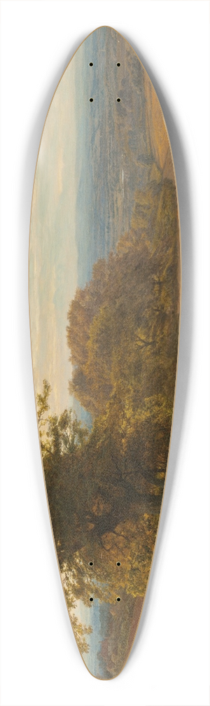 George Vicat Cole - Cornfield at Abingdon, Berks 39.3 inch art pintail longboard deck