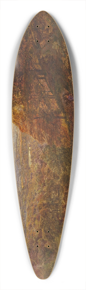 George Vicat Cole - The decline of day 39.3 inch art pintail longboard deck