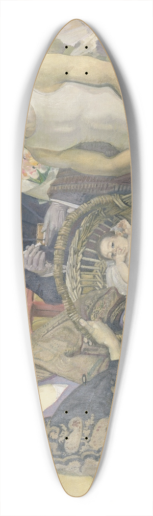 George Washington Lambert - Important People 39.3 inch art pintail longboard deck George Washington Lambert - Important People 39.3 inch art pintail longboard deck
