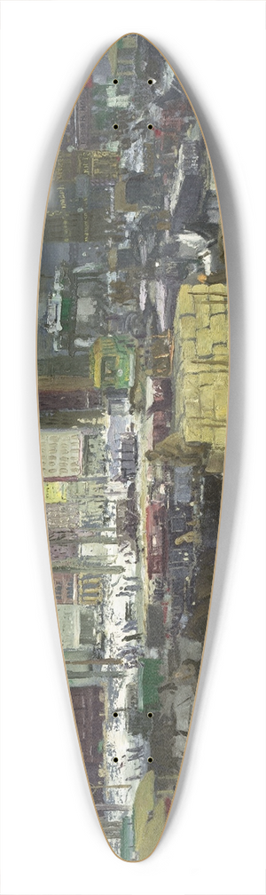 George Wesley Bellows - New York 39.3 inch art pintail longboard deck
