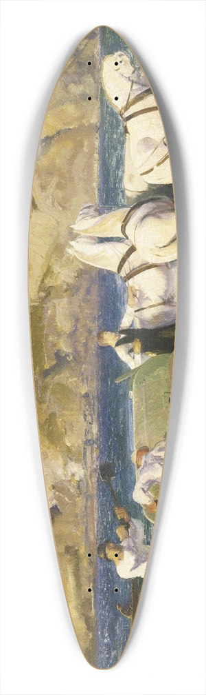 George Wesley Bellows - The Sand Cart 39.3 inch art pintail longboard deck
