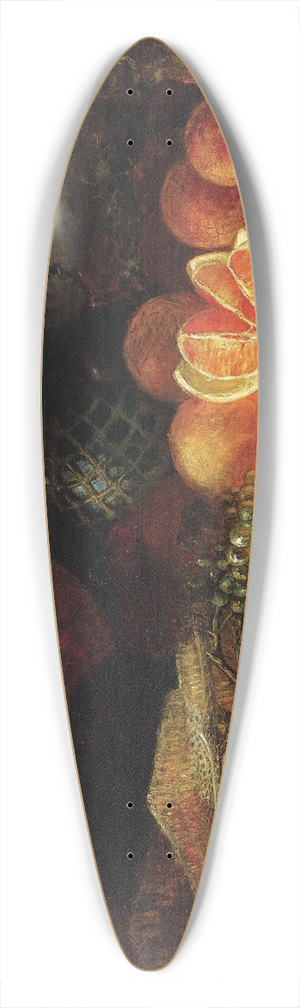 George William Whitaker - Still Life with Melon, Grapes, and Oranges 39.3 inch art pintail longboard deck George William Whitaker - Still Life with Melon, Grapes, and Oranges 39.3 inch art pintail longboard deck