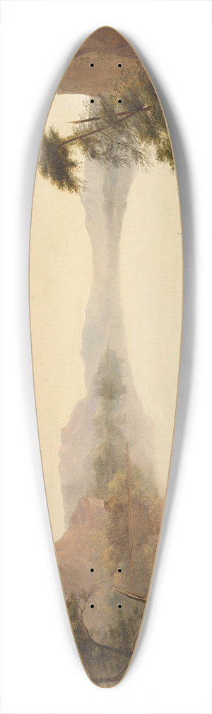George Winter - Landscape with Indians 39.3 inch art pintail longboard deck
