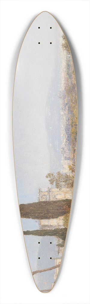 Georg Fischhof - Landschaft mit Blick auf Florenz 39.3 inch art pintail longboard deck