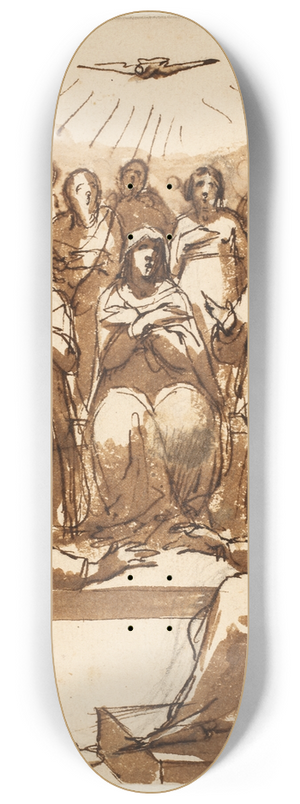 Cesare Nebbia - Hellig ndens nedstigning 8.25 inch art skate deck