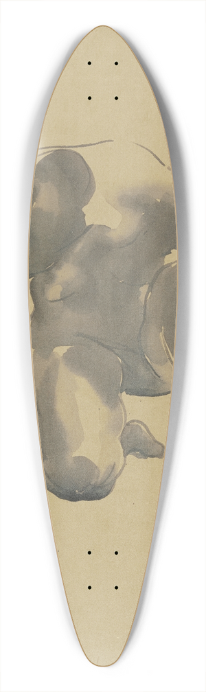 Georg Kolbe - Weiblicher Akt, nach vorne kniend 39.3 inch art pintail longboard deck