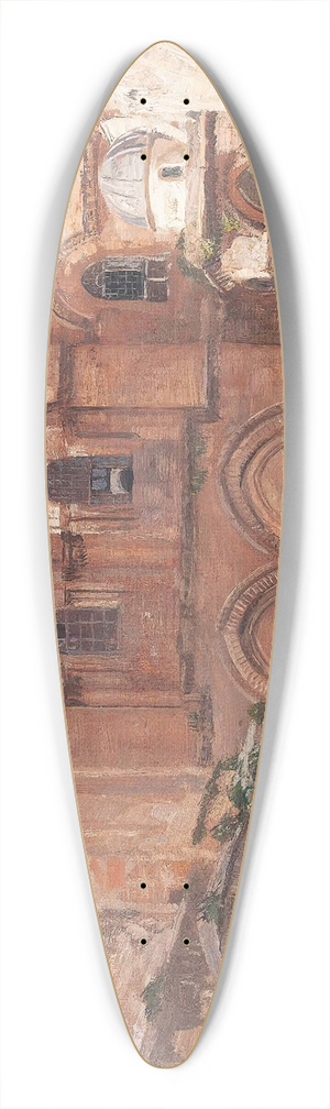 Georg Macco - The Holy Sepulchre, Jerusalem 39.3 inch art pintail longboard deck