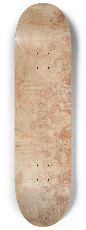 Cesare Pollino - Adoration of the Magi 8.25 inch art skate deck
