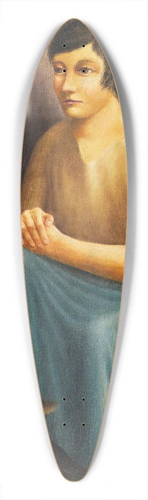 Georg Schrimpf - Mdchen mit Hund 39.3 inch art pintail longboard deck