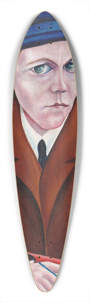 Georg Schrimpf - Portrait of Oskar Maria Graf 39.3 inch art pintail longboard deck