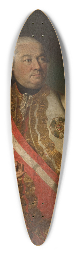 Georg Weikert - Portrait of count Andreas Hadik von Futak (17101790) with the star of the Military Order of Maria Theresa on his breast 39.3 inch art pintail longboard deck