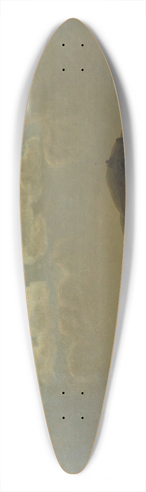 Georgy Zakharovich Bashinzhagyan - Lake Sevan In Moonlight 39.3 inch art pintail longboard deck