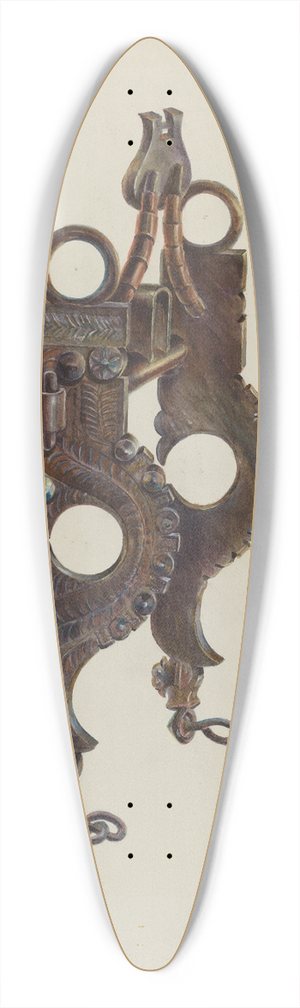 Gerald Transpota - Bit 39.3 inch art pintail longboard deck