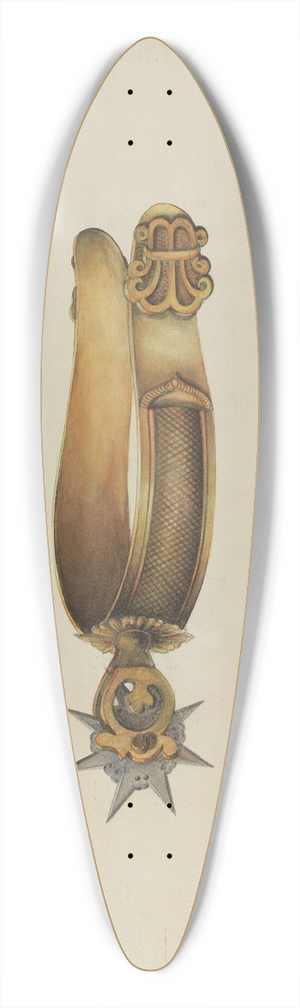 Gerald Transpota - Spur 39.3 inch art pintail longboard deck