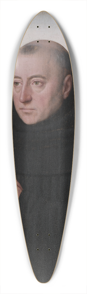 Gerard David - Portrait of a Monk 39.3 inch art pintail longboard deck