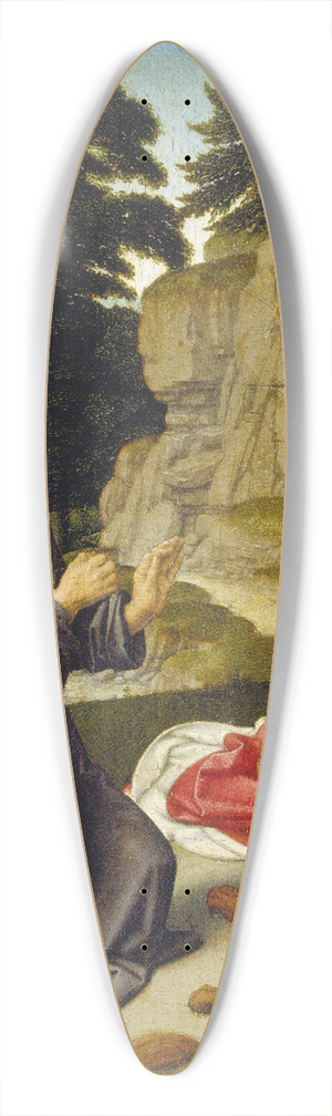 Gerard David - Saint Jerome in the Wilderness 39.3 inch art pintail longboard deck