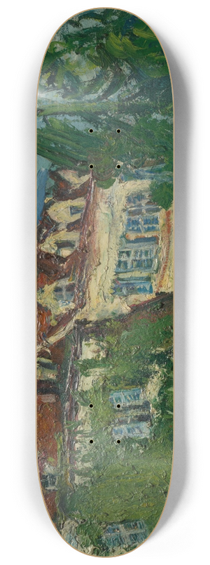 Cham Soutine - Landscape withHouse 8.25 inch art skate deck Cham Soutine - Landscape withHouse 8.25 inch art skate deck