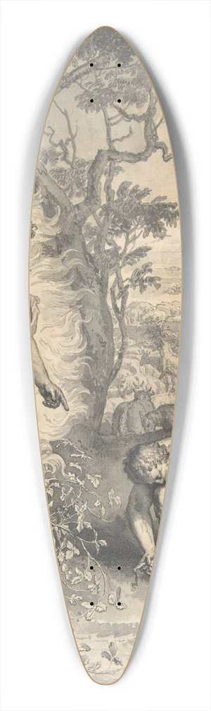 Gerard Hoet - Moses and the Burning Bush 39.3 inch art pintail longboard deck