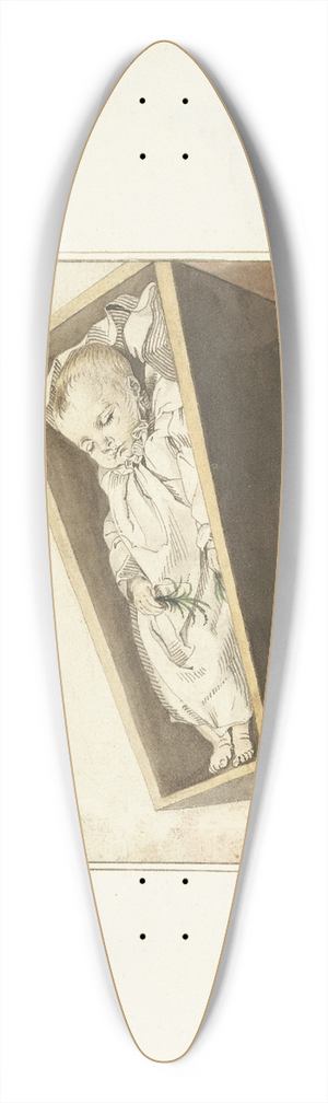 Gerard ter Borch - Catherina ter Borch in haar doodskistje 39.3 inch art pintail longboard deck