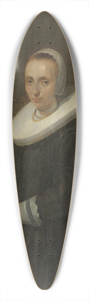 Gerard ter Borch - Johanna Bardoel (d after 1667). Wife of Gerard van der Schalcke 39.3 inch art pintail longboard deck Gerard ter Borch - Johanna Bardoel (d after 1667). Wife of Gerard van der Schalcke 39.3 inch art pintail longboard deck