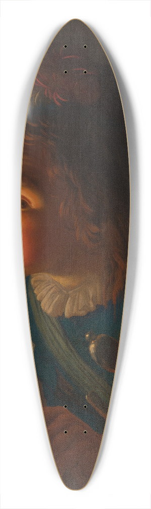 Gerard van Honthorst - A Boy Blowing on a Firebrand 39.3 inch art pintail longboard deck