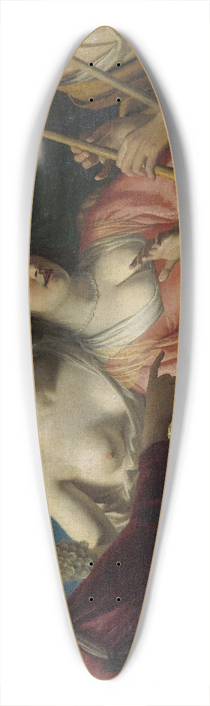 Gerard van Honthorst - Shepherd Playing the Flute,and four Shepherdesses 39.3 inch art pintail longboard deck