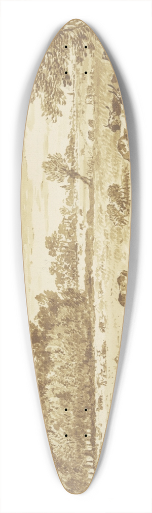 Gerard van Nijmegen - Waldwiese mit Vieh, rechts am Zaun der Hirte 39.3 inch art pintail longboard deck