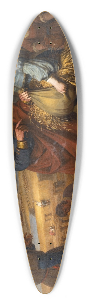 Gerbrand van den Eeckhout - Rurh And Boaz 39.3 inch art pintail longboard deck