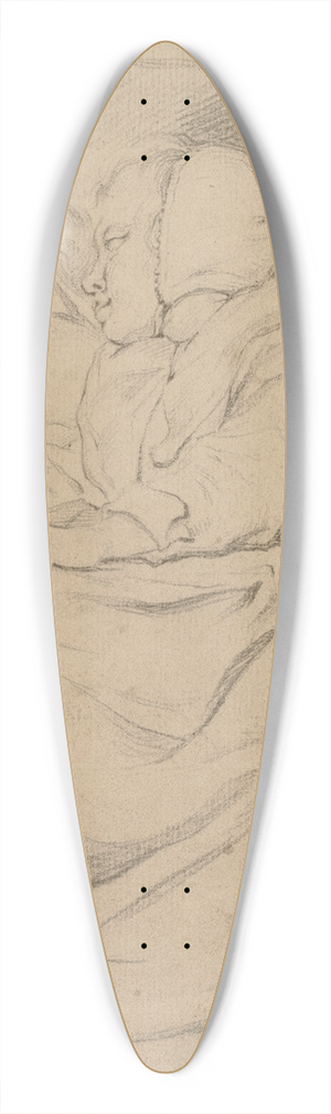 Gerbrand van den Eeckhout - Sleeping Girl 39.3 inch art pintail longboard deck