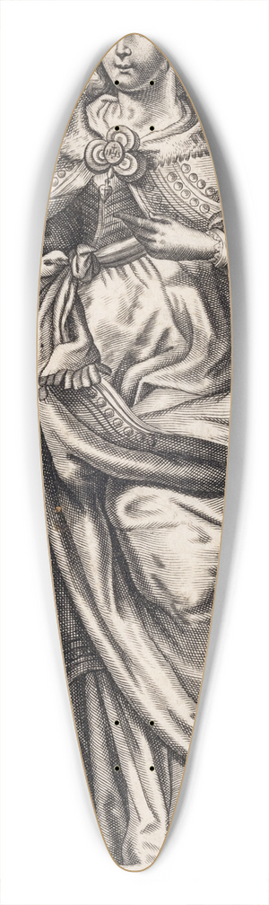 Gerhard Altzenbach - Virgin Mary with Crown and Scepter 39.3 inch art pintail longboard deck