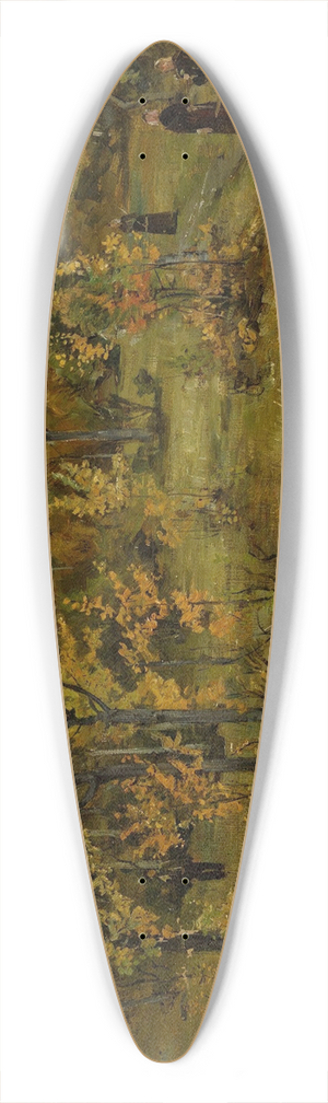 Gerhard Munthe - Autumn Landscape, ylo 39.3 inch art pintail longboard deck