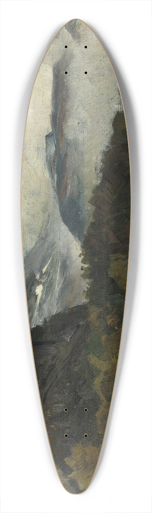 Gerhard Munthe - Landscape at ylo in Mist 39.3 inch art pintail longboard deck