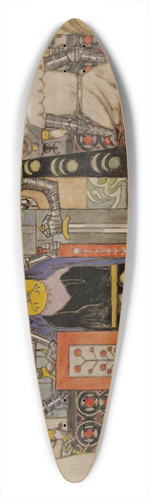 Gerhard Munthe - smund in the Kings Hall 39.3 inch art pintail longboard deck