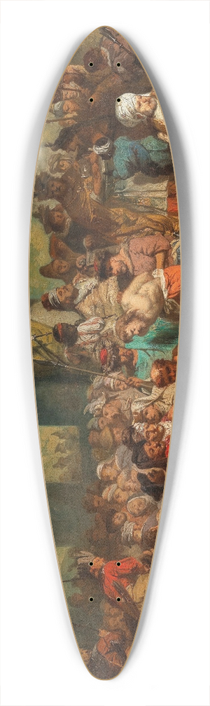 German School - Christ before the High Priest 39.3 inch art pintail longboard deck