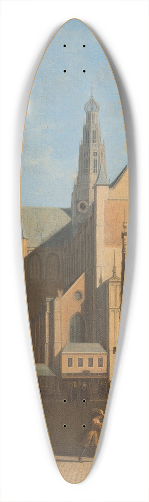 Gerrit Adriaensz. Berckheyde - View Of The Grote Kerk In Haarlem 39.3 inch art pintail longboard deck Gerrit Adriaensz. Berckheyde - View Of The Grote Kerk In Haarlem 39.3 inch art pintail longboard deck