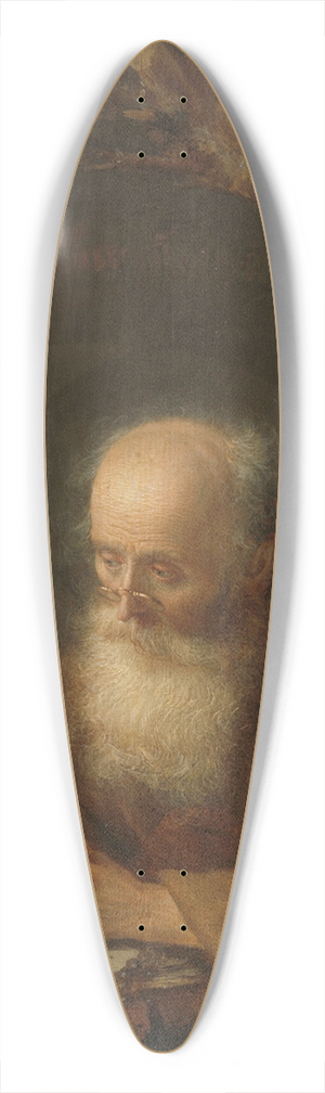 Gerrit Dou - A Hermit 39.3 inch art pintail longboard deck Gerrit Dou - A Hermit 39.3 inch art pintail longboard deck