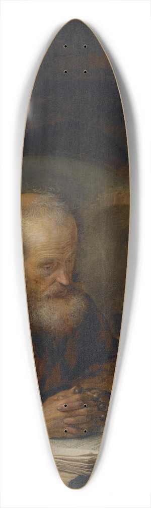 Gerrit Dou - A Hermit Praying 39.3 inch art pintail longboard deck Gerrit Dou - A Hermit Praying 39.3 inch art pintail longboard deck