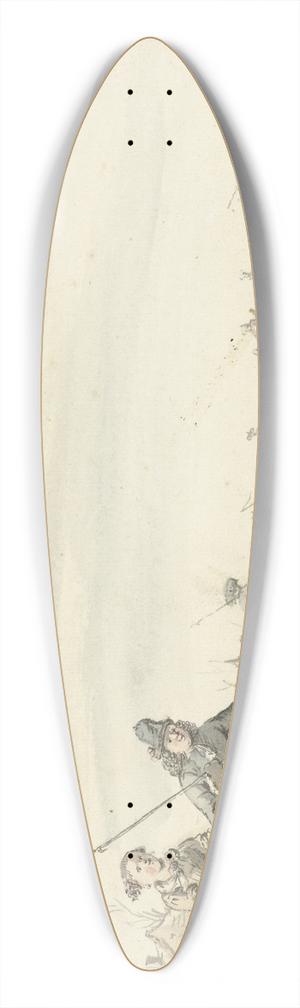 Gerrit Grasdorp - Wintergezicht 39.3 inch art pintail longboard deck
