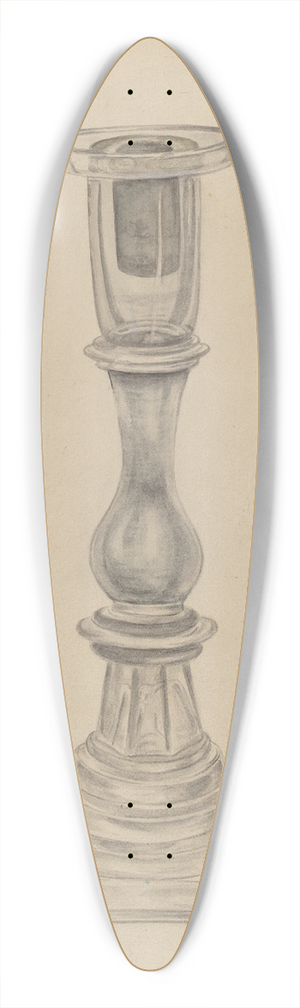 Gertrude Lemberg - Candlestick 39.3 inch art pintail longboard deck