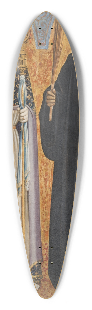 Gherardo Starnina - St Benedict and Bishop Donatus 39.3 inch art pintail longboard deck