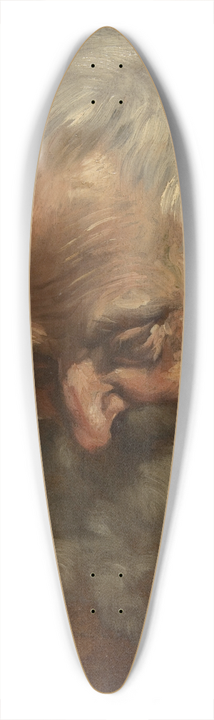 Giacomo Cavedone - Head of a Bearded Man (Nicodemus) 39.3 inch art pintail longboard deck