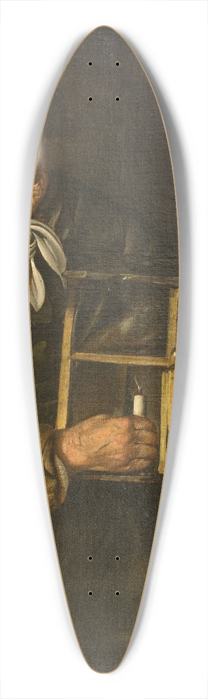 Giacomo Francesco Cipper - Old Woman with a Lamp 39.3 inch art pintail longboard deck