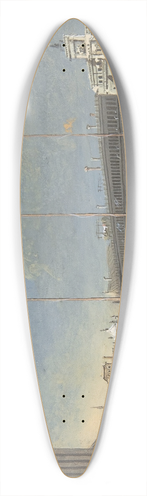 Giacomo Guardi - The Piazza San Marco towards San Giacomo 39.3 inch art pintail longboard deck