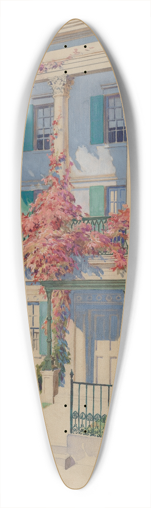 Gilbert Sackerman - Cast Iron Garden Balcony 39.3 inch art pintail longboard deck