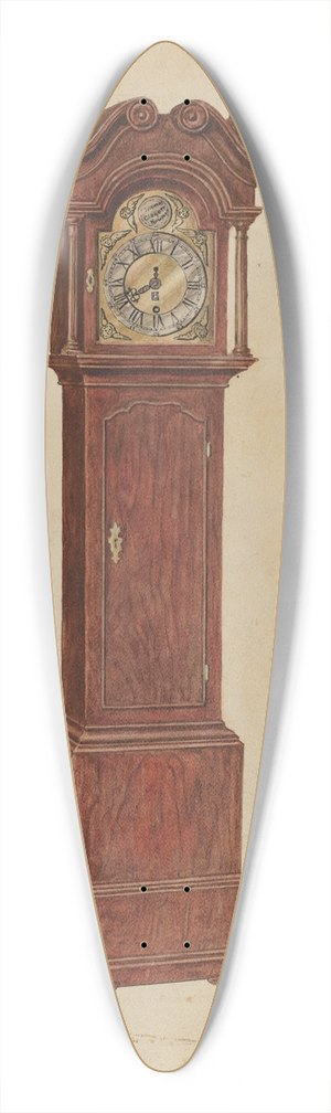 Gilbert Sackerman - Clock 39.3 inch art pintail longboard deck