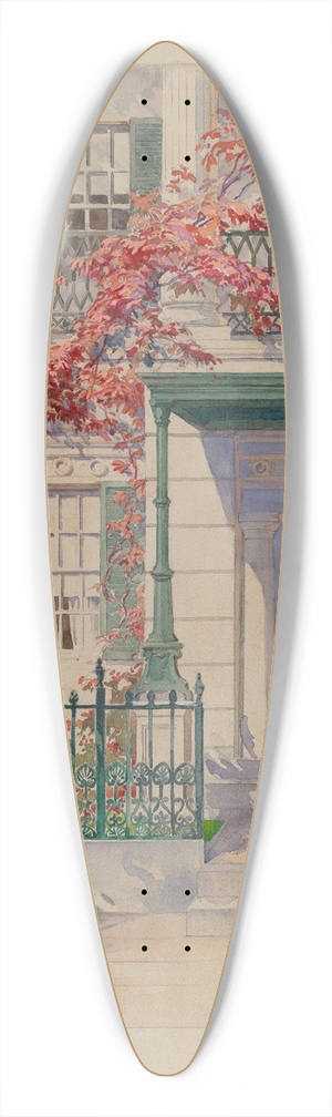 Gilbert Sackerman - Ornamental Iron 39.3 inch art pintail longboard deck